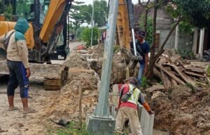 Proyek U-Ditch di Tuban Diduga Asal Pasang, Pekerjaan Saat Tergenang Air