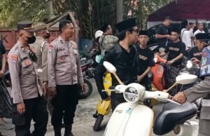 Polisi dan Komunitas Scooter Kompak Wujudkan Kamtibmas Kondusif di Buduran