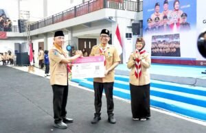 Ribuan Pramuka Memadati GOR, Bupati Bojonegoro Resmi Dikukuhkan Sebagai Ketua Mabincab