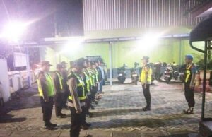 Konser Go Fun Usai, Polsek Balen Bojonegoro BKP Kawal Jalanan Tetap Aman