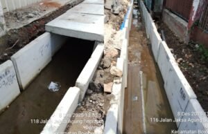 Drainase Ambles di Bojonegoro Kota, Pengawas dan Kontraktor Disorot