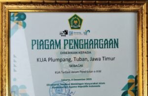 KUA Plumpang Tuban Pecah Rekor, Sabet Penghargaan KUA Terbaik Nasional 2025