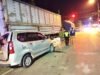 Sopir Diduga Mengantuk Terobos Lampu Merah, 5 Kendaraan Tabrakan di Balen Bojonegoro