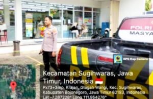 Cegah Kejahatan, Kanit Samapta Polsek Sugihwaras Bojonegoro Turun Langsung ke Objek Vital