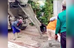 Proyek Jalan BKKD Rigit Beton Desa Mori Bojonegoro Diduga Dikerjakan Asal-asalan