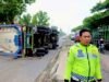 Truk Tangki Terguling Hantam Tronton, Jalur Babat–Lamongan Lumpuh
