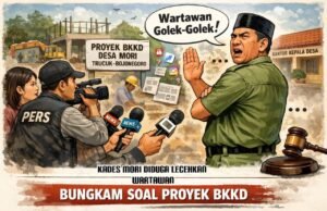 Diduga Rendahkan Wartawan, Kades Mori Bojonegoro Bungkam Soal Proyek BKKD