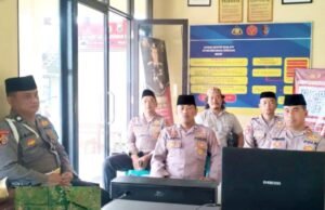 Perkuat Iman Personel, Polsek Kepohbaru Bojonegoro Ikuti Binrohtal Online