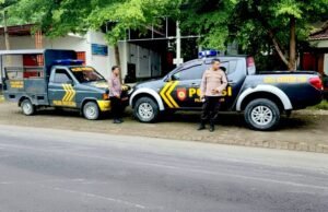 Perketat Perbatasan, Polsek Sugihwaras–Sukosewu Bojonegoro Gelar Patroli