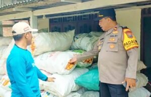 Kapolsek Kepohbaru Bojonegoro ke Sawah, Dengarkan Curhat Petani Jagung