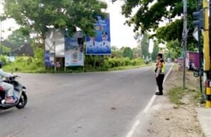Sapa Pagi Polsek Sugihwaras Bojonegoro, Lalu Lintas Jam Sibuk Jadi Lancar