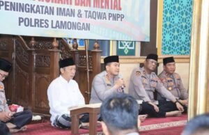 Suasana Khusyuk Binrohtal, Pesan Khusus Kapolres Lamongan untuk Anggota