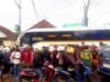 Bus Harapan Jaya Terobos Lampu Merah di Kediri, Motor dan Mobil Hancur