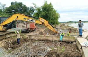 Tebing Bengawan Solo Lebaksari Bojonegoro Kembali Bergeser, Perbaikan Dilanjutkan Hingga 2026