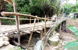 Jembatan Perbatasan Bojonegoro Lamongan Putus, Warga Terpaksa Bikin Akses Darurat