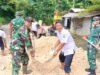 Jalan Desa Gampangsejati Lamongan Akhirnya Mulus, TNI dan Warga Turun Langsung