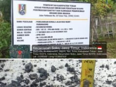 Proyek Pemeliharaan Aspal Jalan Ruas Maibit -Pandanagung Yang di Kerjakan CV Bima Sakti Tidak Sesuai Standard