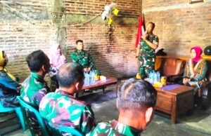 Penuh Haru, Koramil Ngimbang Lamongan Lepas Pelda Suyanto Purna Tugas