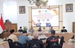 Forkopimda Magetan Perkuat Sinergi, Gelar Rakor Jaga Kondusifitas Kamtibmas Terkait Perguruan Silat