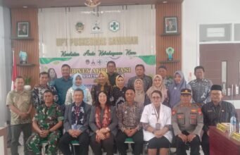 Perkuat Sinergi Lintas Sektor Wakapolsek Sawahan Hadiri Akreditasi Kinerja Puskesmas