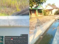 Gunakan Batu Pedel, Pembangunan TPT Dana Desa di Mulyoagung Tuban Tuai Protes