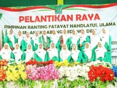 Pelantikan Raya Fatayat NU Kedungadem Bojonegoro Berlangsung Khidmat