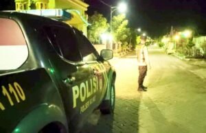 Patroli Dini Hari Polsek Kapas Bojonegoro, Jaga Kamtibmas Tetap Kondusif