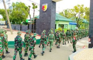 Uji Nyali dan Fisik, Kodim Lamongan Gelar Hanmars dan Renang Militer