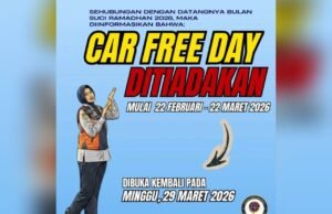 Catat Tanggalnya, Car Free Day Bojonegoro Ditiadakan Sementara