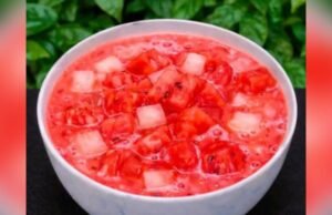 Resep Es Semangka Jelly Susu, Segarnya Bikin Nagih