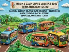 Lebaran 2026 Lebih Hemat, 4 Bus Mudik Gratis Disiapkan Pemkab Bojonegoro