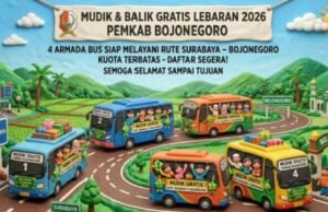 Lebaran 2026 Lebih Hemat, 4 Bus Mudik Gratis Disiapkan Pemkab Bojonegoro