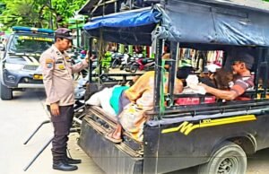 Waspada Kriminalitas di Pasar, IPTU Supriyanto Pimpin Patroli di Kepohbaru Bojonegoro