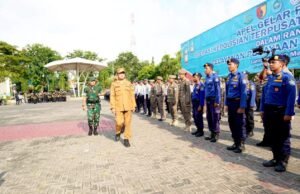 Ratusan Personel Gabungan Siap Jaga Jalur Mudik Lamongan