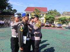 Apel Gelar Pasukan Ops Ketupat Semeru 2026, Polres Magetan Siapkan 7 Pos Pengamanan Untuk Mudik Aman Keluarga Bahagia