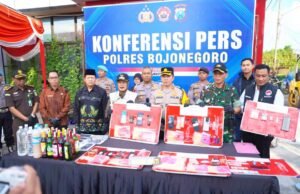 Sikat Jaringan Narkoba, Polres Bojonegoro Amankan Ratusan Gram Barang Haram