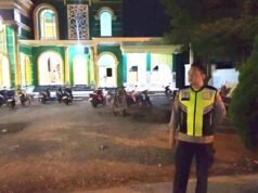Patroli Tarawih Polsek Kedungadem Bojonegoro, Warga Ibadah Lebih Tenang