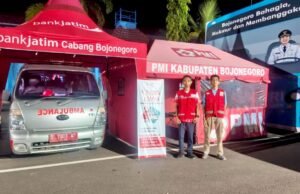 Kabar Baik untuk Pemudik, PMI Bojonegoro Buka Layanan Kesehatan di Rest Area