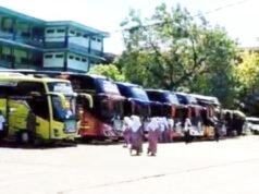 Ratusan Santri Sunan Drajat Lamongan Mudik, Pengamanan Ketat Polisi Pastikan Perjalanan Aman