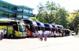 Ratusan Santri Sunan Drajat Lamongan Mudik, Pengamanan Ketat Polisi Pastikan Perjalanan Aman