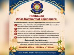 Jangan Asal Mudik, Ini Cara Amankan Rumah Versi Damkarmat Bojonegoro