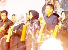 Spektakuler, 24 Grup Oklik dan 1.100 Obor Ramaikan Malam Ramadan di Bojonegoro