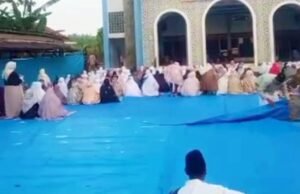 Lebaran Tak Serentak, Warga Sumberagung Kepohbaru Bojonegoro Tetap Rukun Gelar Sholat Id