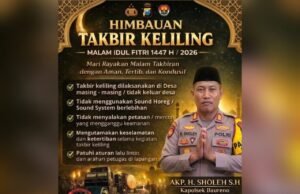 Jelang Lebaran 2026, Polisi Baureno Bojonegoro Larang Konvoi dan Takbir Keliling