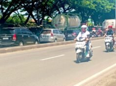 H+3 Lebaran, Jalur Sukodadi Lamongan Masih Padat, Pengendara Diminta Hati-hati