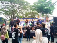 Ratusan Pengunjung Bergoyang, Nada Dewa Music Jadi Bintang Halal Bihalal PWB Bojonegoro