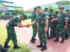 Kembali Bertugas, Dandim Lamongan Tekankan Disiplin dan Loyalitas