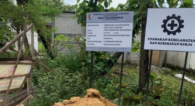 Sorotan Proyek Jalan Beton di Tanjungharjo Kapas Bojonegoro, Volume Diduga Tak Sesuai Rencana