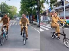 Nurul Azizah Pimpin Bike to Work, ASN Bojonegoro Diajak Hidup Lebih Sehat