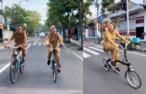 Nurul Azizah Pimpin Bike to Work, ASN Bojonegoro Diajak Hidup Lebih Sehat